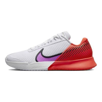 Court Air Zoom Vapor Pro 2 Weiß Pikantes Fuchsia Herren Sneaker Pikant-Rot Schwarz Fuchsia-Traum DR6191-100