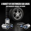 snpwz4 4PCS Metal Car Wheel Tire Valve Cover Stem Caps Accessories Auto Styling For Ford Focus Mk3 Mondeo Mk4 Fusion Ranger Mustang ST