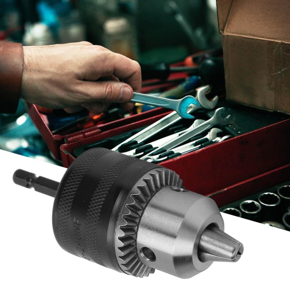 1.5-13mm Capacity Drill Chuck Tool Kit 3/8-24UNF Thread Drill Chuck Adapter For Hand Drills