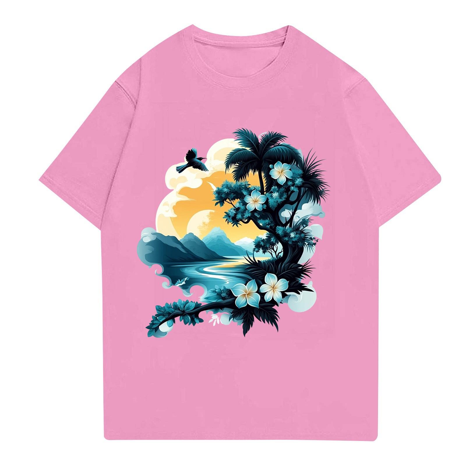 

Мужская рубашка с воротником-стойкой и коротким рукавом, свободная рубашка для отдыха и отдыха, мужская XXXL розовый