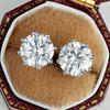 Joycejelly  Real 2 Carat D Color Moissanite Stud Earrings For Women Top Quality 100% 925 Sterling Silver Wedding Jewelry Gift