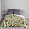 Tanuki Japan Kawaii Raccoon Blanket Animal Nature Flannel Throw Blanket Airplane Travel Decoration Soft Warm Bedspread
