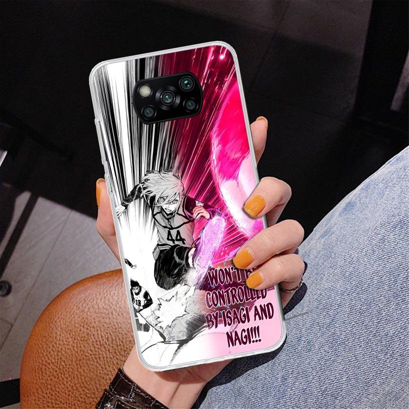 

Blue Lock Football Anime Phnoe Case for Xiaomi Poco X5 X6 X7 Pro X4 Gt F7 Ultra M8 M7 Redmi 15C 15 13C 13 12C 12 Unique Cover Co Xiaomi Poco X7 Pro