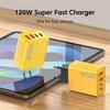 Încărcător Telefon Dublu USB 4 Porturi Încărcare Rapidă QC3.0 Adaptor Încărcător Tip C Încărcare Rapidă PD Dublă 120W Încărcător Telefon Mobil pentru Smart Phone