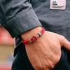 Noter New Rope Bracelet For Men Bilayer 4mm Milan Thread Wrap Braslet Vintage Silver Color Nautical Braclet Leisure Pulseira