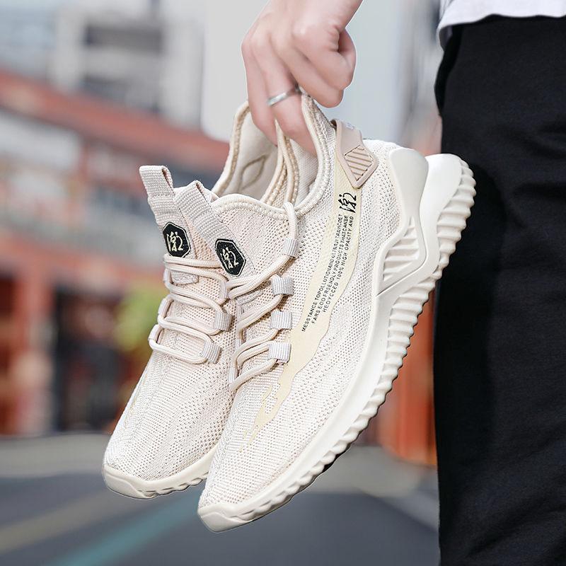 Men Sneakers Spring Summer Mesh Breathable Lace Up Men Shoes No-slip Casual Sports Running Shoes Men