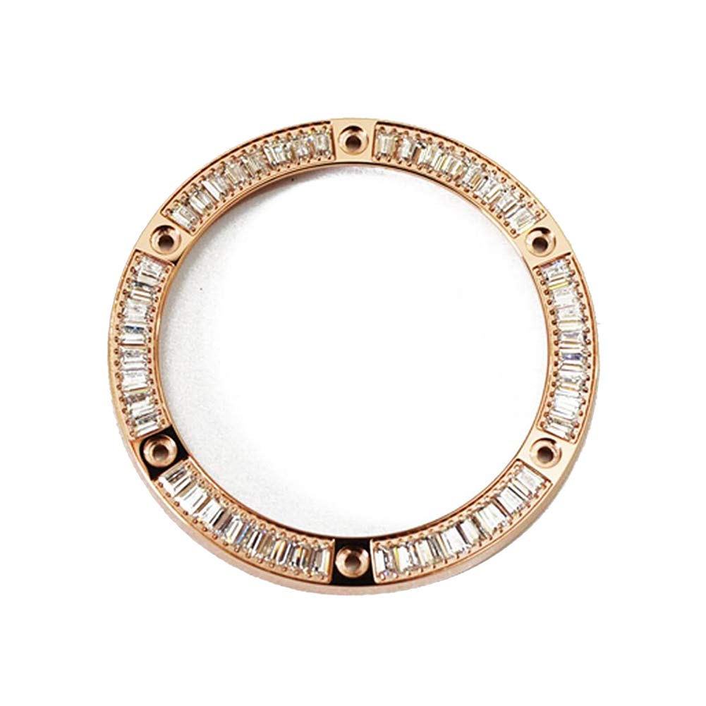 

King Hublot Совместимый Корпус Big Bang 44 мм Цирконий GP Розовый Форма Ведра [Импорт Оригинал] Безель, Aftermarket, Золото,