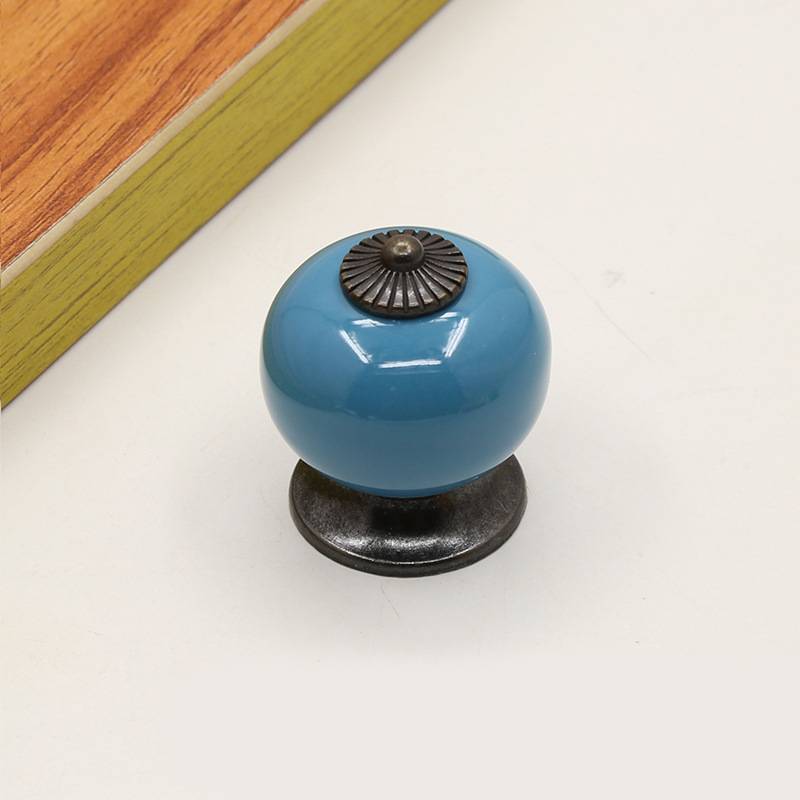 Kitchen Cabinet Pulls With Colorful Zinc Alloy Ceramic Construction For Home Decor And Storage