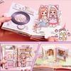 June 1st Children's Day Gift: 3D Advanced Magnetic Quiet Book for Girls with Stickers