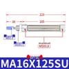 AirTAC Stainless Steel Mini Cylinder MA Series - Sizes: 16/20/25/32 mm x 15/25/30/50/75/100/125-SU