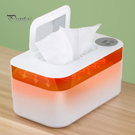 Baby Wipe Warmer Portable Temperature Adjustable USB Powered Large Capacity Wet Tissue Dispenser Heater
