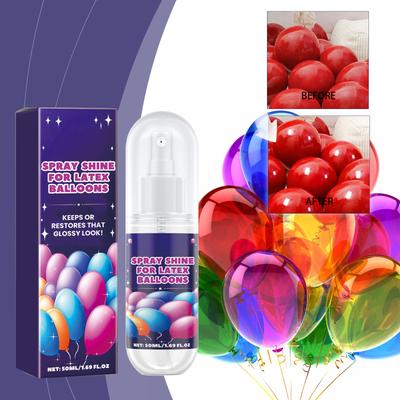 Shiny Glow Balloon Spray Balloon Brightener Fading Resistant Lasting Shine Polish Maintenance Party Enhance Balloon Precise Mist
