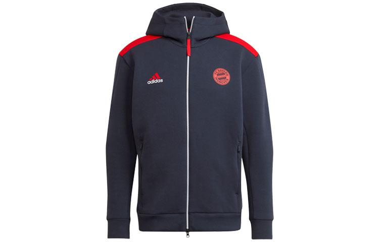 Adidas Bayern Munich Black Jacket Men s Dark Navy Blue GT7084 XL