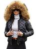 Women's Plus Size Hooded Cotton-Padded Jacket - European & American Style, Short, Warm, Suitable for Autumn & Winter