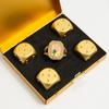 18K Gold Plated Heart Geometric Open Ring Moon Square Tower Ring Stainless Steel Ring  Friend
