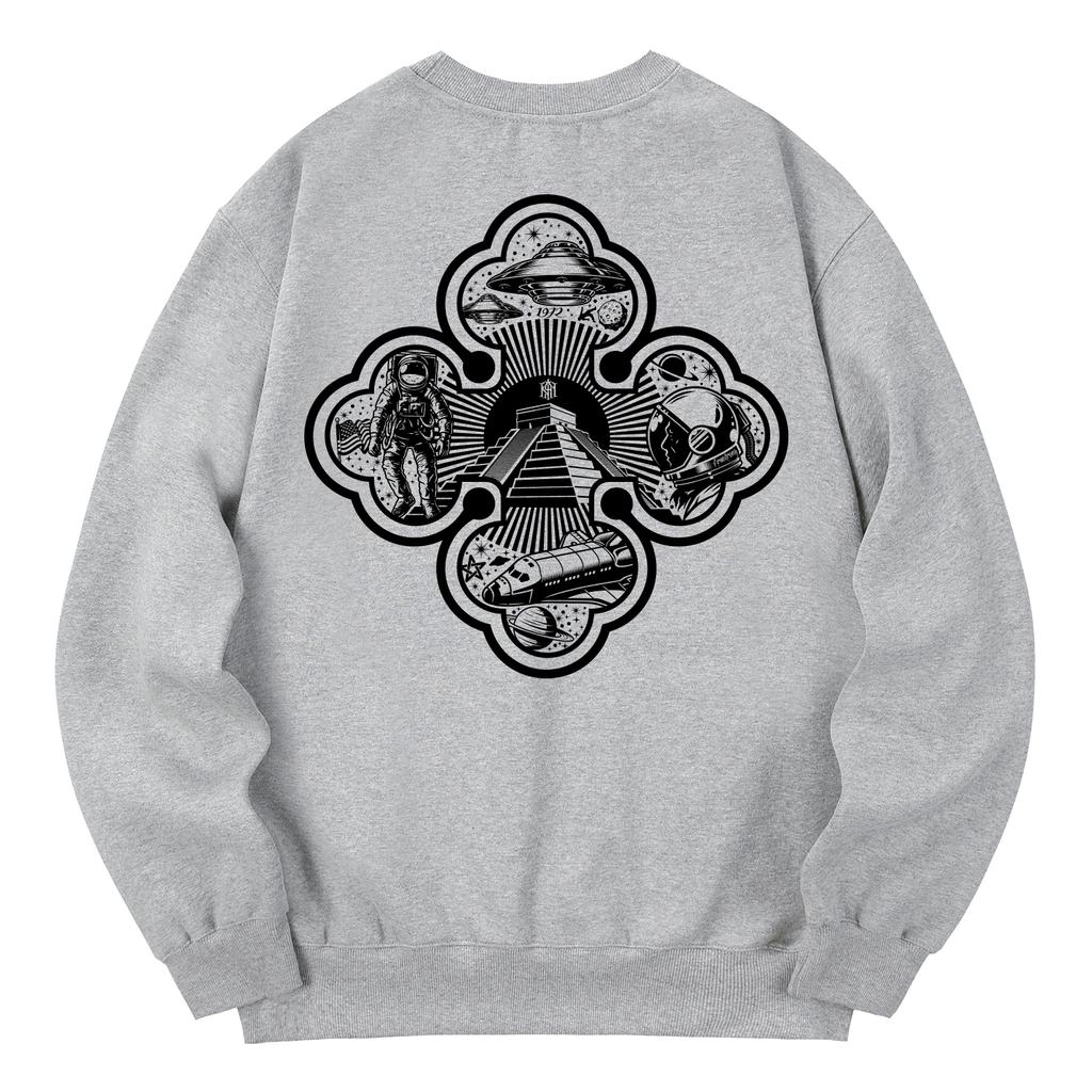 KAN6312 Kmg0125 Apollo Fleece-Lined Sweatshirt - Gray
