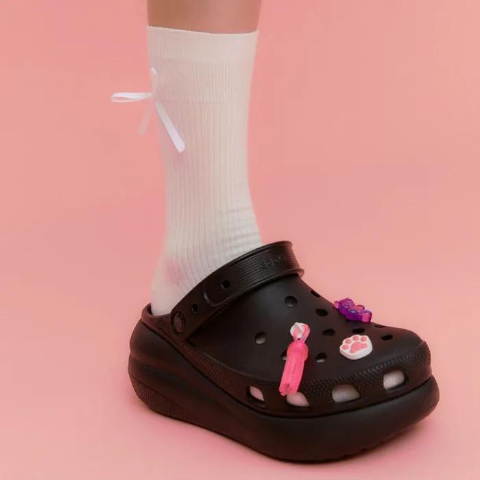 RIBBON POINT SOCKS WHITE