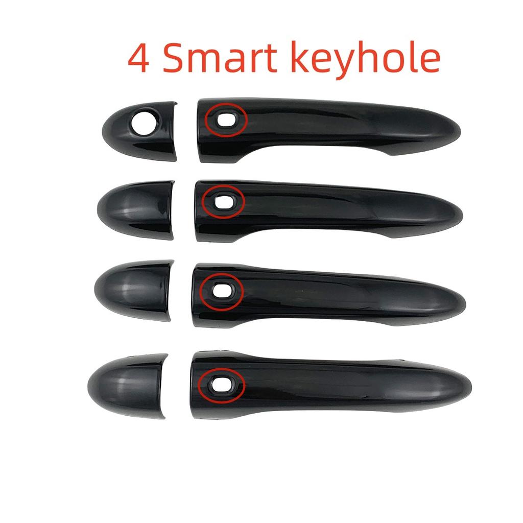 Gloss Black Car Accessories Door Handle Cover Trim Paste Style for Maserati Levante 2016 2017 2018 Ghibli 2014-2018 Quattroporte