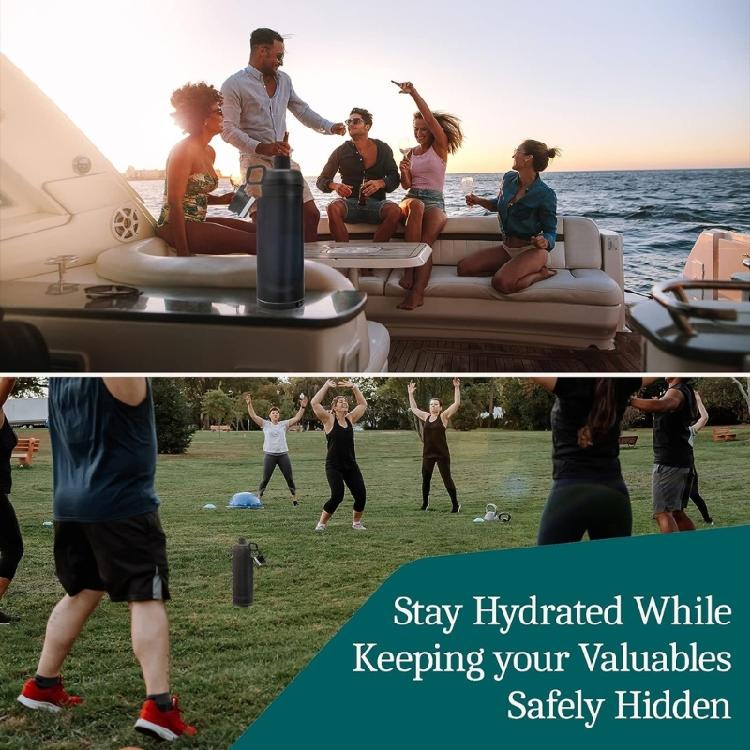 Bottom Compartment Water Bottle Store Your Belongings Safty Hiding Drinks Cup