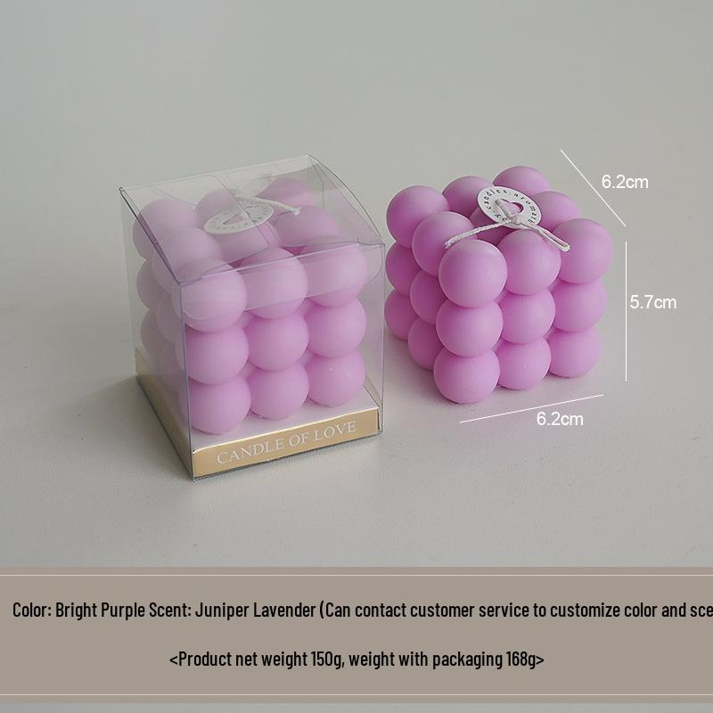Handmade Scented Cube Candle Gifts - Creative Atmosphere Ornaments for Birthdays