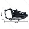 For Ford Edge    Front Bumper Daytime Light Fog Lamp Trim Cover Frame Grille Lid Bezel Hood