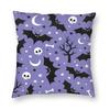 halloween witch crow square pillowcase decoration gothic mystery magic  cushion sofa car   kama casal
