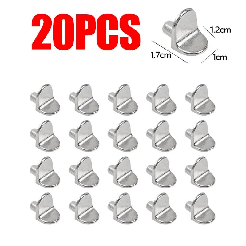 50/10 STÜCKE Regalstützstifte L-förmige Kleiderschrankregal Befestigungswinkel Bücherregal Holz Glas Einlegeboden Möbelwinkelhalter