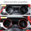 For 2015-2018 Ford Mustang Interior Dashboard Ring Trim Cover Decor Red Carbon