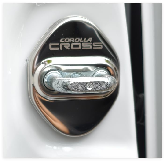 MEKOMEKO CRS-MSGY1 Toyota Corolla Cross Dedicated Striker Cover, Door Lock Cover, Plating, Accessories, Interior