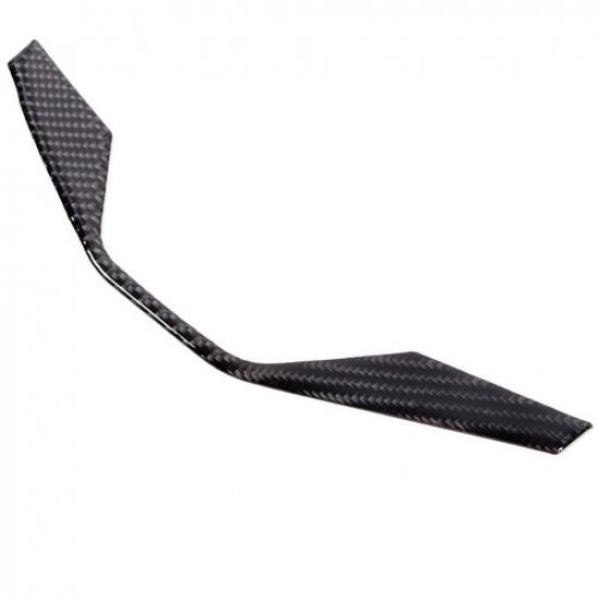 Soft Carbon Fiber Car Steering Wheel Top Trim Strip For Porsche Taycan 2019-2022