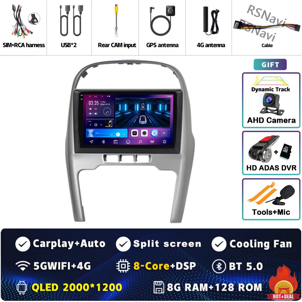Android 14 Carplay Auto For Chery Tiggo 3 2009-2013 Car Radio DSP 4GWIFI GPS Navigation Player Multimedia Srereo Video 360Camera