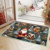 Santa Claus Christmas Rug - Soft, Non-Slip, Hand-Washable Indoor Doormat with Anti-Skid Backing, Ideal for Living Room and Bedro
