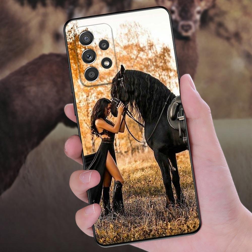 Horses Galloping Horse Animal Phone Cover Galaxy A56 5G Case For Samsung A57 A37 A17 A07 A55 A54 A52 A52S A51 A41 A32 A33 Cases