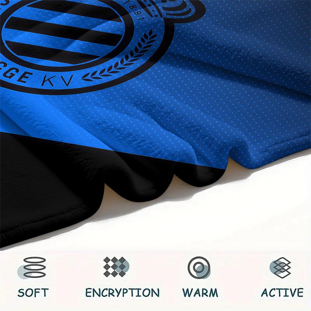 Club Brugge KV Flannel Blanket, High Quality Comfortable for All Seasons, Home Decor, Warmth and Comfort