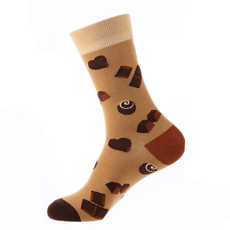 Cartoon Fruit Animal Cake Flower Mixed Colors, Pure Cotton, INS Fashion Brand, Net Red, Casual Fashion Socks for Men and Women