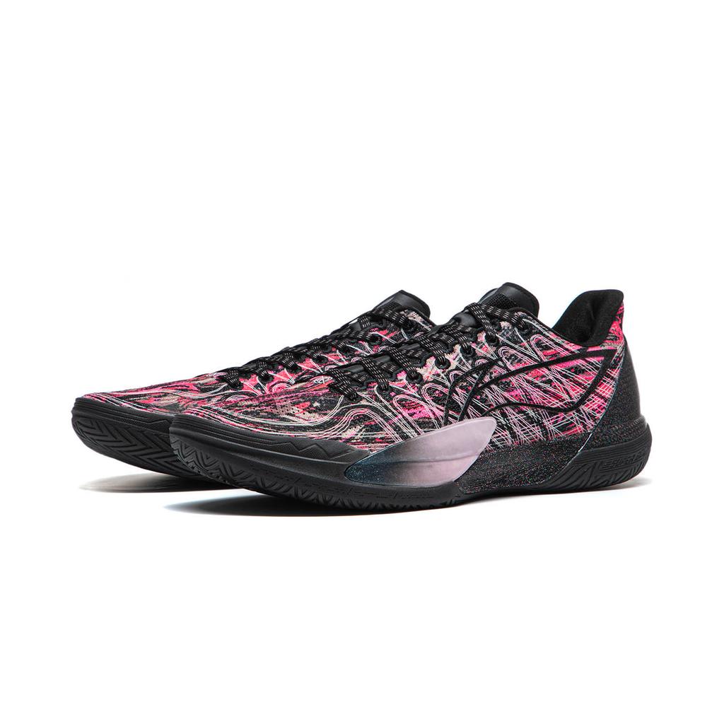 Li Ning Gamma 2 Low-Top Basketballschuhe Herren Schwarz Rosa ABAV033-7