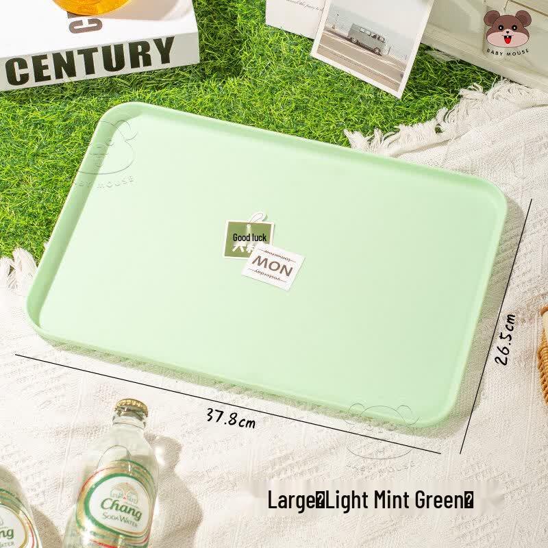 Qiwei Japanese Style Wheat Straw Plastic Square Tray