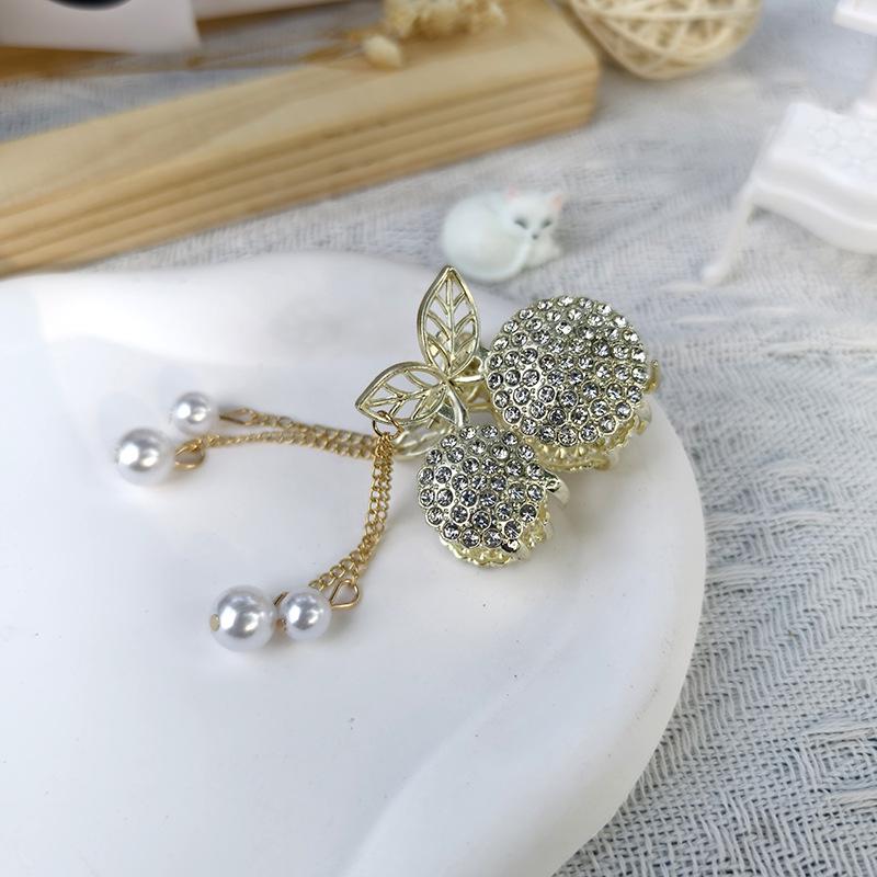 Luxury Alloy Rhinestone Hair Claw Clip for Women – Anti-Collapse Hold