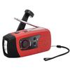 Portable Emergency Hand-cranked Radio with Flashlight and Auto-Tuning