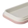 Francfranc logo lunch box, 2-tier, pink, dishwasher safe, with dividers