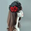 Lightweight Polyester Top Hat Headdress Gothic Floral Hair Accessory Daily Use Costume Party Wedding Event
