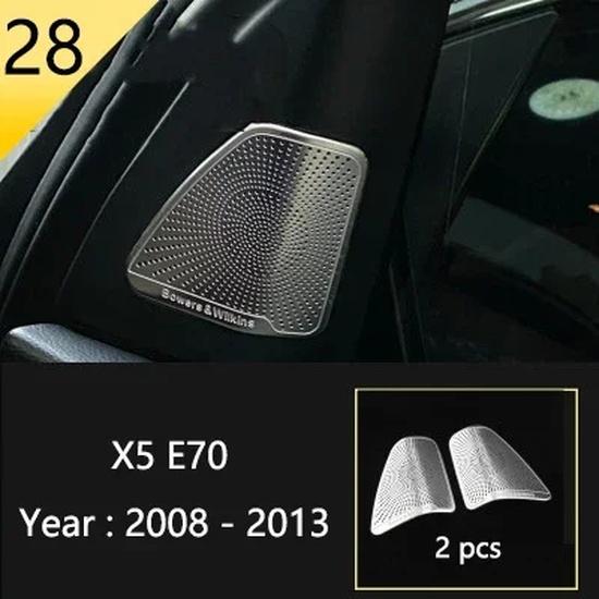For BMW X5 X6 E70 E71 E72 Car Styling interior Buttons panel frame Decoration Cover Trim Car Sticker stainless steel Accessories