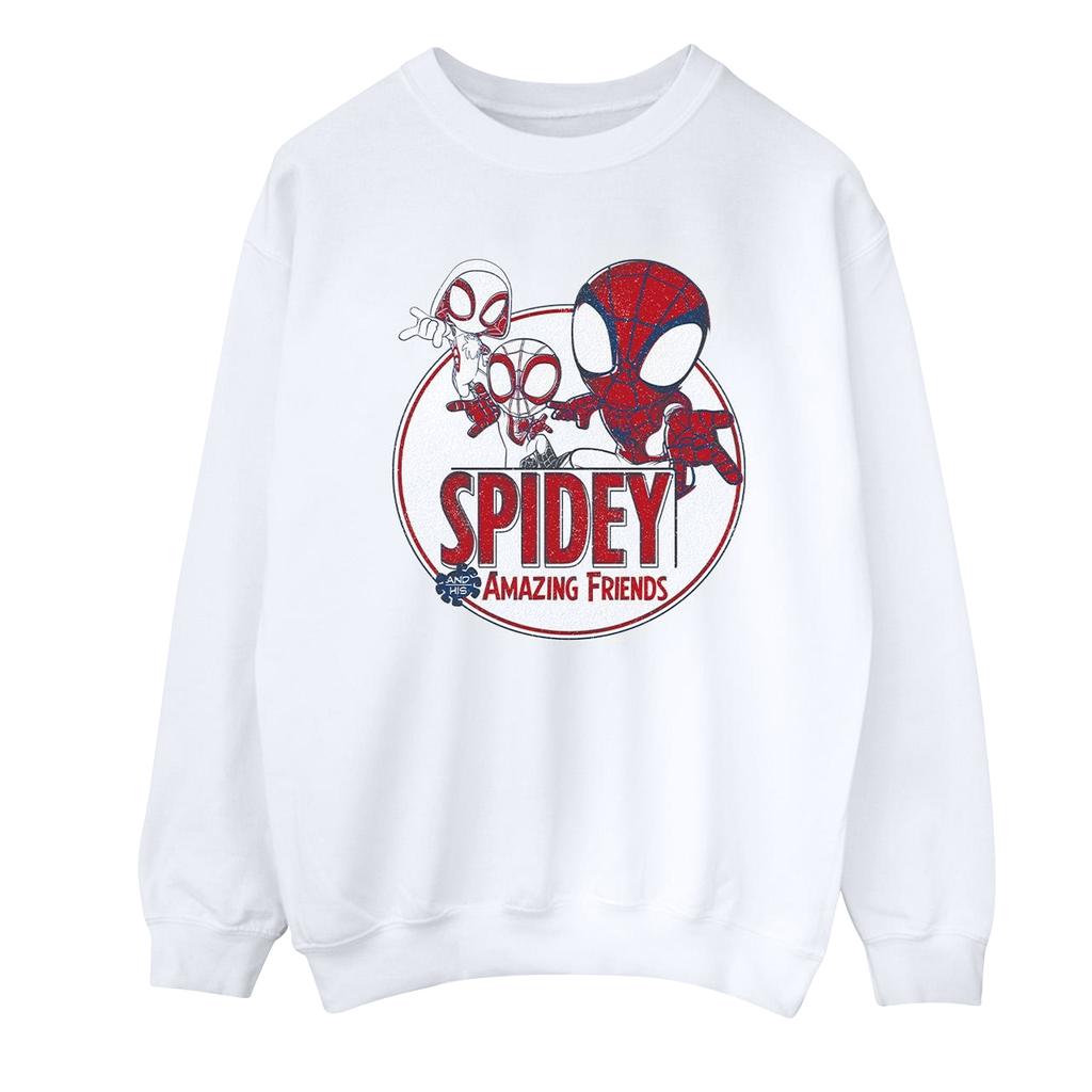 Marvel Womens/Ladies Spidey And His Amazing Friends Circle Sweatshirt