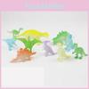 Colorful 16pcs Jurassic World Dinosaurs Glow In The Dark Action Figures For Kids' Playtime