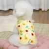 Dog T-shirts for Small Dogs Cute Fruit Print Sleeveless Pet Vest Breathable Button Down Puppy Clothes for Dogs Cats