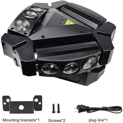 BETOPPER Moving Head Light, LED Stage Light, 370mW RGBW, 9x10W, 4-in-1, DMX512, Moving Light, Disco Light, Strobe Effect, Stage Lighting, LED Lighting