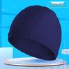 High-Elastic Polyester Swim Cap for Adults - Solid Color with Independent Packaging