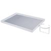 Bedside Shelf with Cup Holder Carbon Steel Bunk Bed Tray Clip On Nightstand with Hooks for College Dorm Room Table