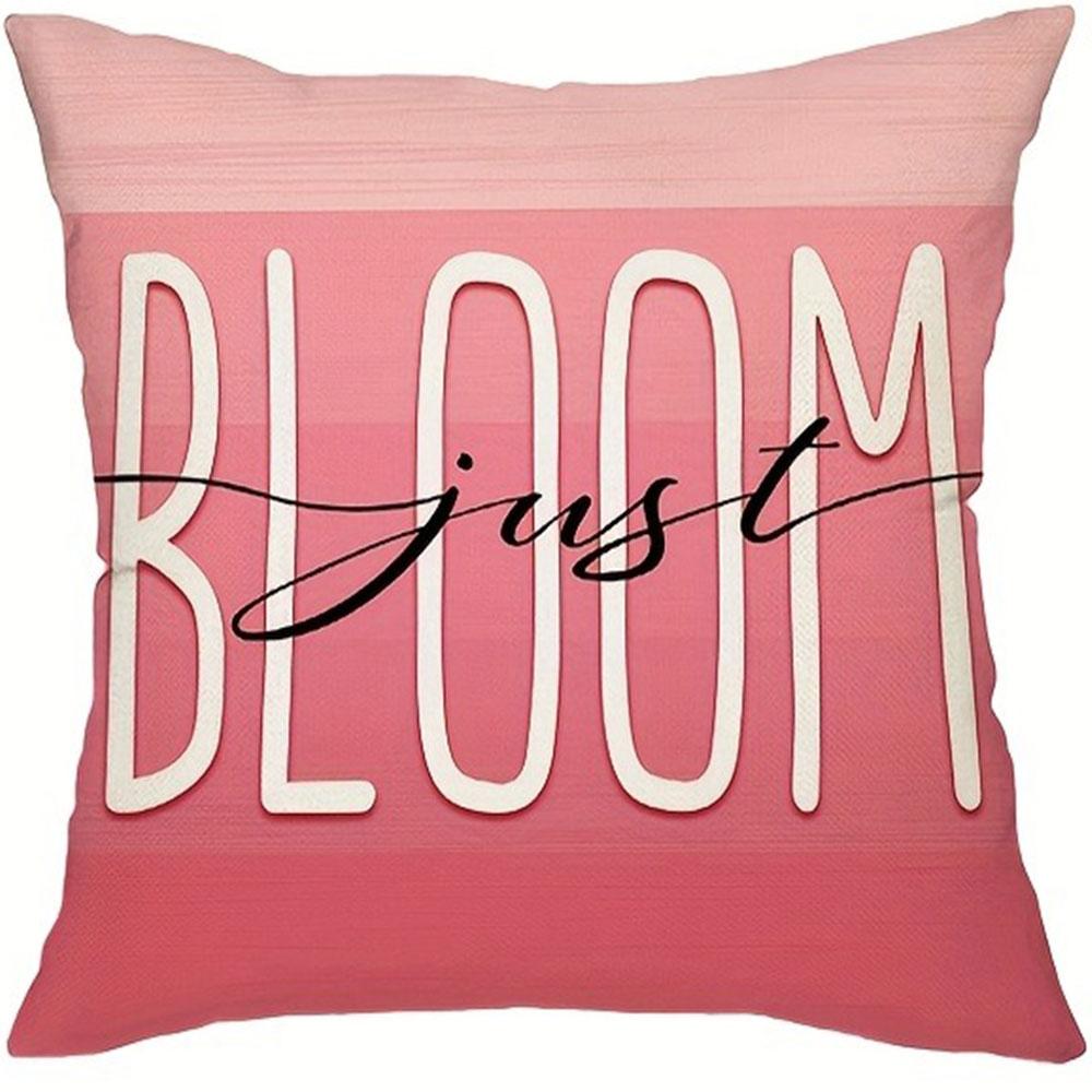 Simple Red Print Pattern Home Decor Pillowcase Bedroom Living Room Sofa Decoration Polyester Cushion Cover with Zipper