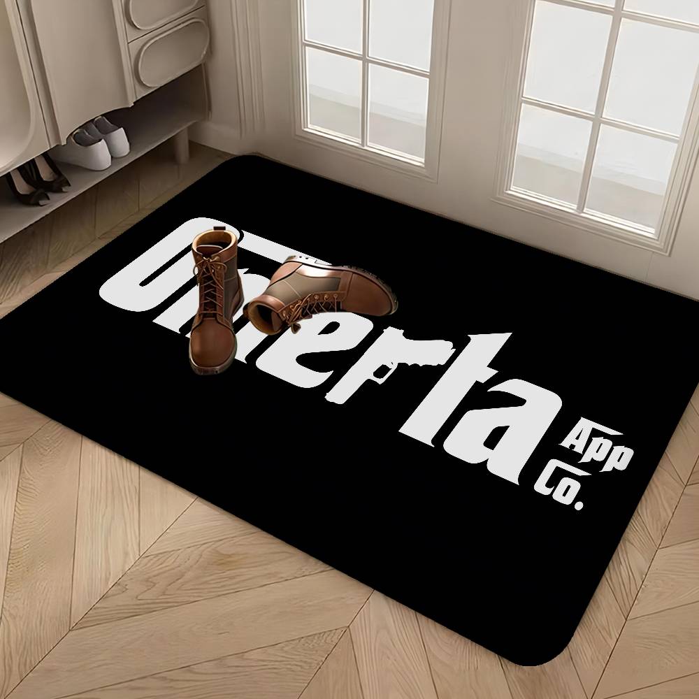 

O-Omerta S-Store Logo Room Mats Anti-slip Absorb Water Long Strip Cushion Bedroon Mat Household Carpets 40x60cm
